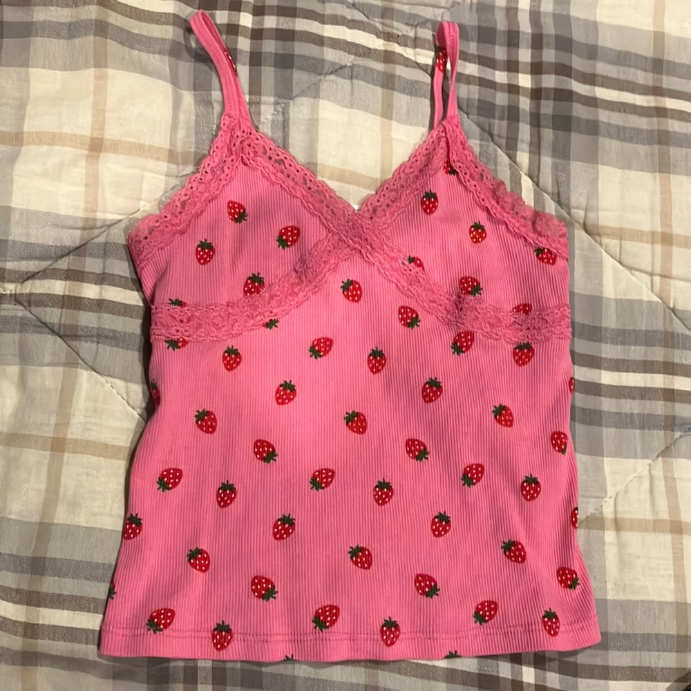 Strawberry tank top from Tilly’s youth L